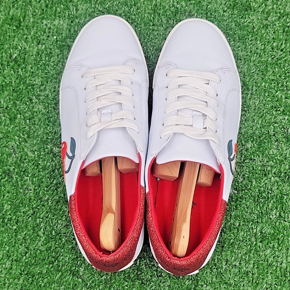 Katy Perry  Collection Womens Shoes 8.5 Medium Lace-Up Sneakers The Rizzo Cherry - Picture 10 of 12
